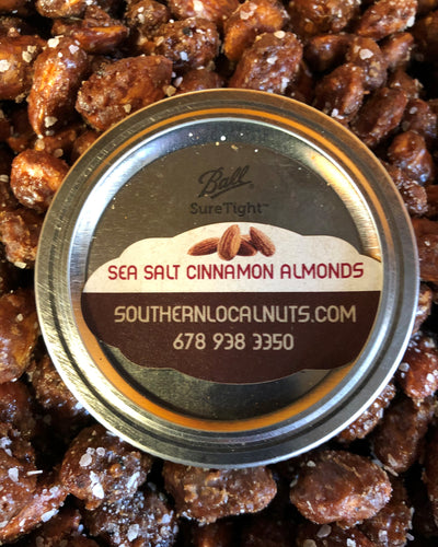 Sea Salt Cinnamon Almonds Decorative Mason Jar
